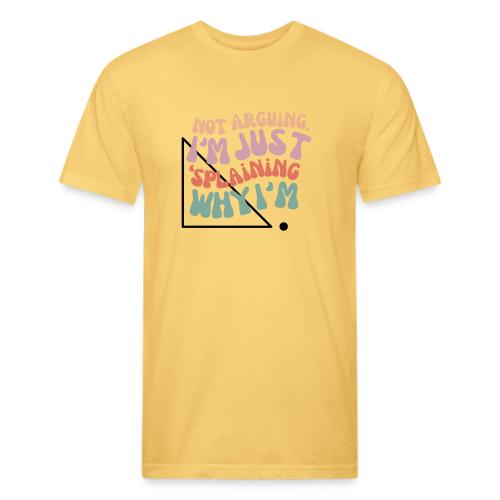 Not Splaining Right Triangle - Men’s Fitted Poly/Cotton T-Shirt
