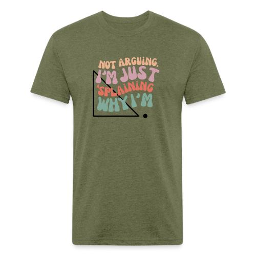 Not Splaining Right Triangle - Men’s Fitted Poly/Cotton T-Shirt