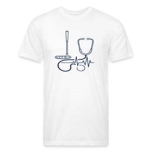 Golf Heartbeat EKG - Medical Pro Gift Tee - Unisex Poly/Cotton T-Shirt