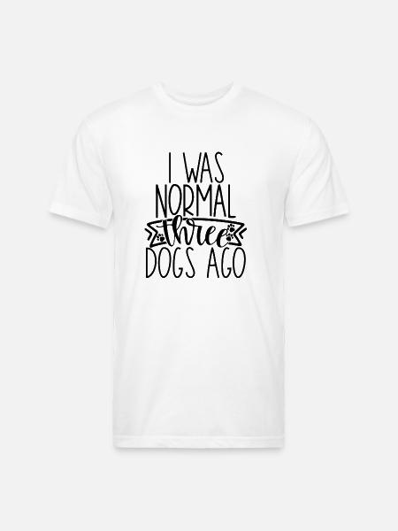 Normal Three Dogs - Unisex Poly/Cotton T-Shirt - white