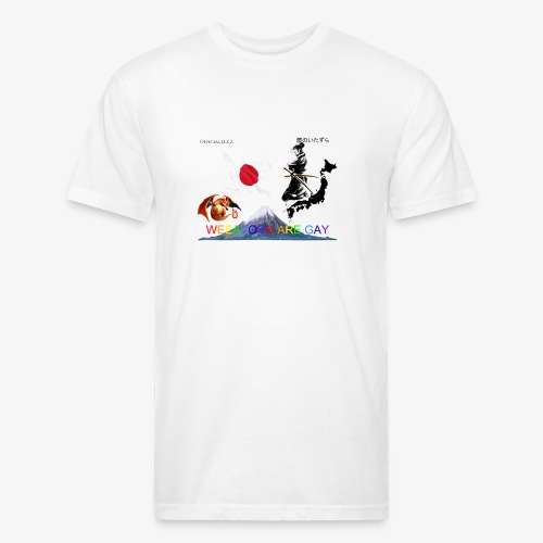 WEEABOOS ARE GAY - Men’s Fitted Poly/Cotton T-Shirt