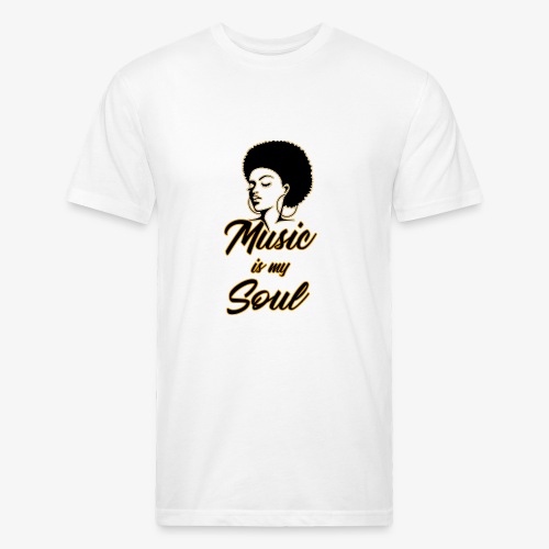 Music Is My Soul 2 - Fitted Cotton/Poly T-Shirt by Next Level