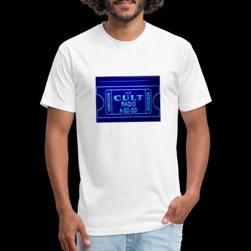 CRAGG Movie Ticket Neon Sign - Men’s Fitted Poly/Cotton T-Shirt