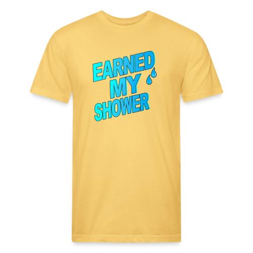 EARNED MY SHOWER - Unisex Poly/Cotton T-Shirt