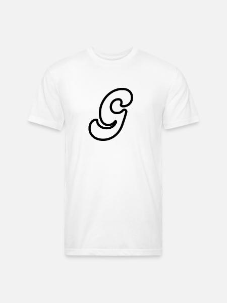 letter G - Unisex Poly/Cotton T-Shirt - white