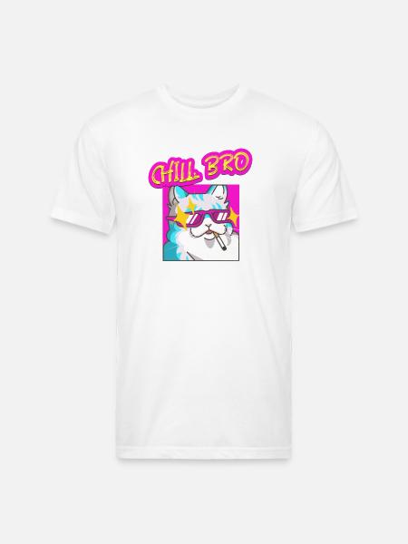 Chill bro - Unisex Poly/Cotton T-Shirt - white