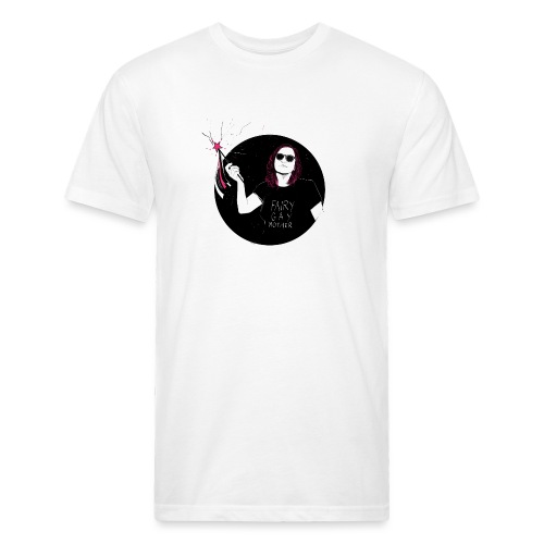 Fairy Gaymother with Wand - Men’s Fitted Poly/Cotton T-Shirt
