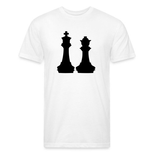 king and queen - Fitted Cotton/Poly T-Shirt by Next Level