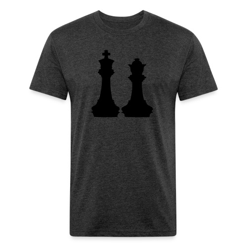 king and queen - Men’s Fitted Poly/Cotton T-Shirt