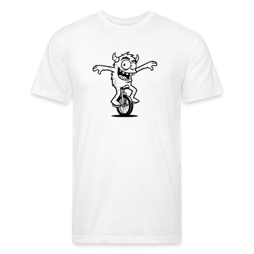 Unicycle Monster - Unisex Poly/Cotton T-Shirt
