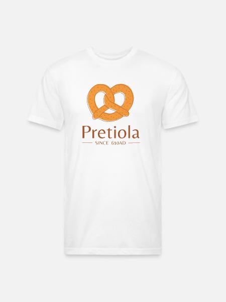 PRETZEL DAY - Unisex Poly/Cotton T-Shirt - white