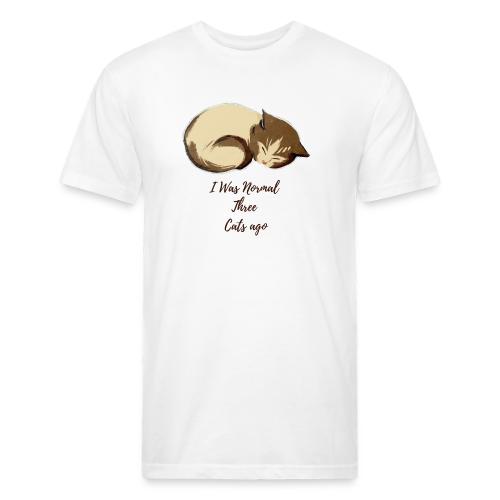 I Was Normal Three Cats Ago Funny Cat T-Shirt - Unisex Poly/Cotton T-Shirt