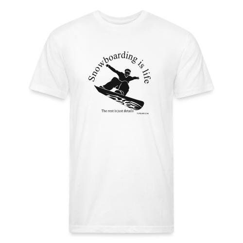 Snowboarding is Life 002 - Unisex Poly/Cotton T-Shirt