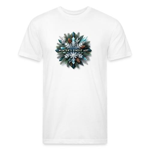 Intricate Frozen Evergreen T-Shirt - Unisex Poly/Cotton T-Shirt