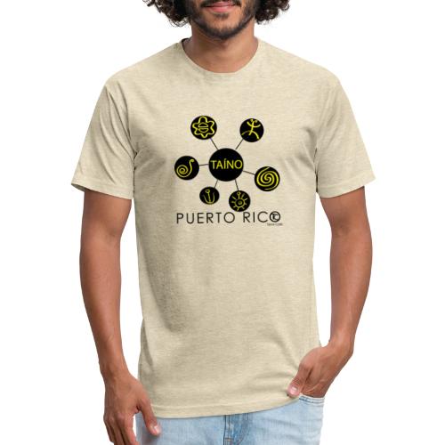 Símbolos Tainos PR - Men’s Fitted Poly/Cotton T-Shirt
