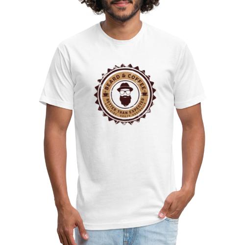 Beard and Coffee Merch - Men’s Fitted Poly/Cotton T-Shirt