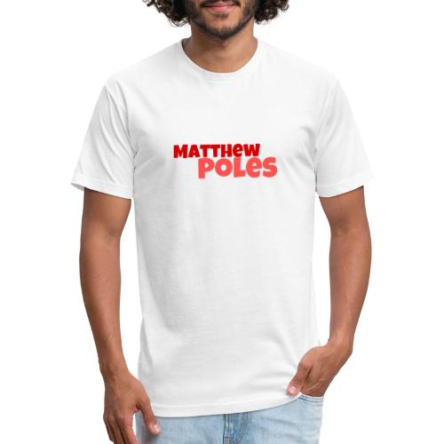 Matthew Poles Signature Red Collection - Men’s Fitted Poly/Cotton T-Shirt