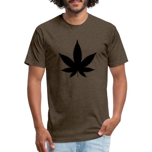 FEUILLE DE CANNABIS - Fitted Cotton/Poly T-Shirt by Next Level