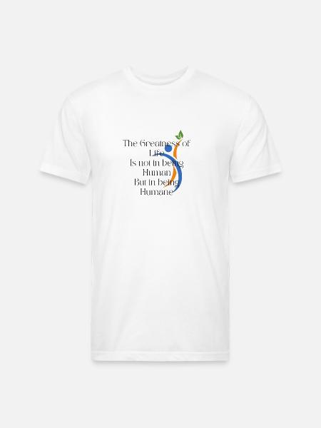 Humane value - Unisex Poly/Cotton T-Shirt - white