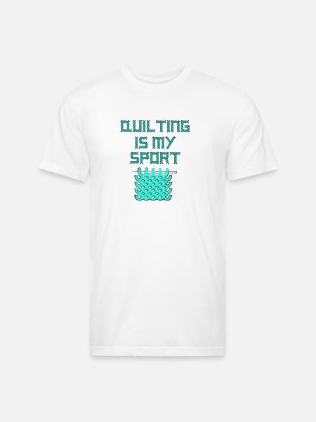 Quilting Lover - Unisex Poly/Cotton T-Shirt - white