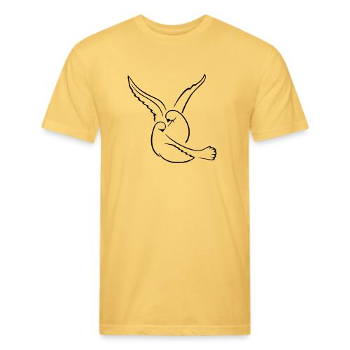 EMBRACED_TURTLEDOVES - Unisex Poly/Cotton T-Shirt