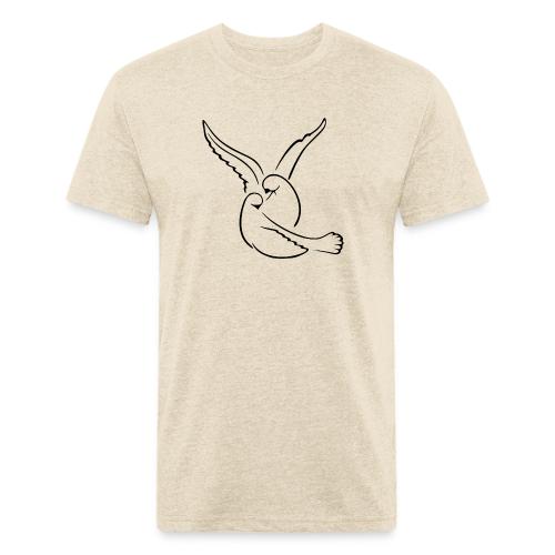 EMBRACED_TURTLEDOVES - Unisex Poly/Cotton T-Shirt