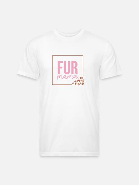 Fur Mama - Unisex Poly/Cotton T-Shirt - white