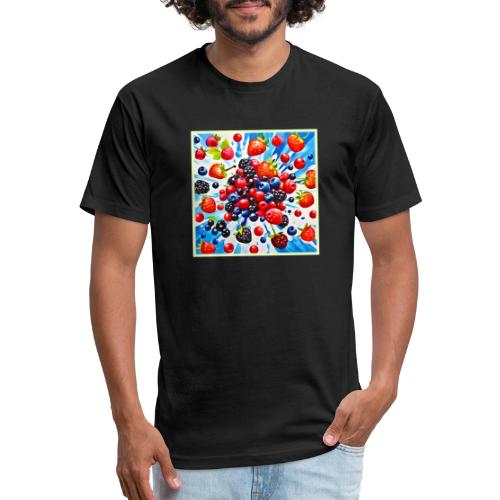 Colorful Berry Fiesta Design - Unisex Poly/Cotton T-Shirt