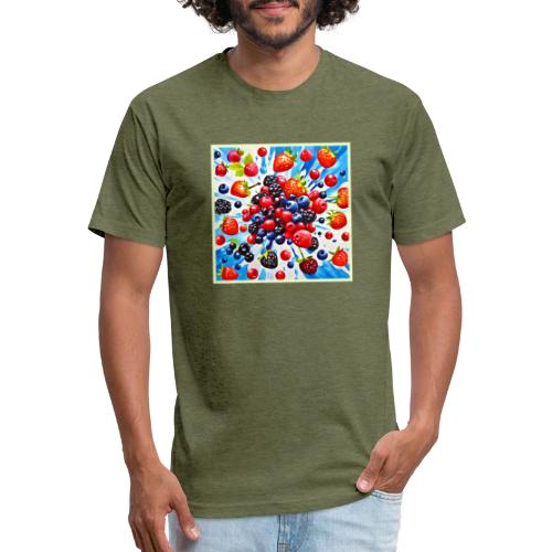 Colorful Berry Fiesta Design - Unisex Poly/Cotton T-Shirt