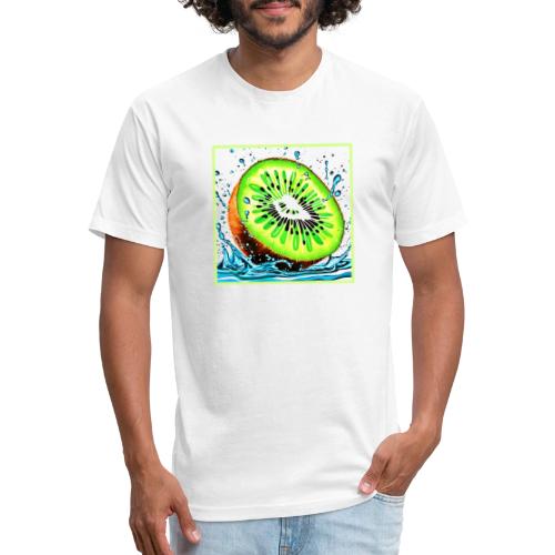 Kiwi Splash of Freshness - Unisex Poly/Cotton T-Shirt