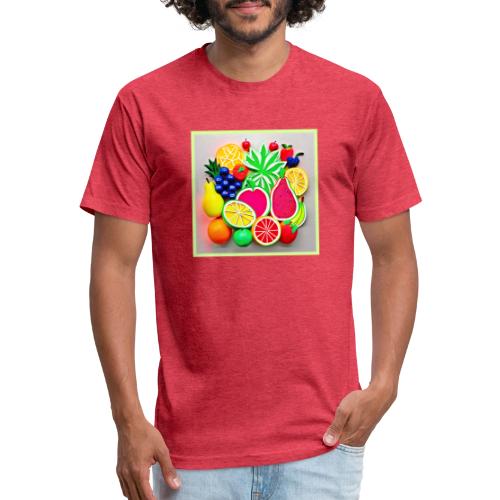 Colorful Fruit Pop Art - Unisex Poly/Cotton T-Shirt