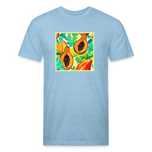 Tropical Papaya Pop Art - Unisex Poly/Cotton T-Shirt