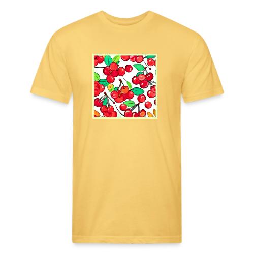 Cherry Pattern Design - Unisex Poly/Cotton T-Shirt