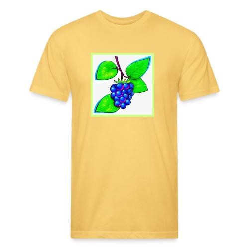 Vibrant Blueberry Pop Art - Unisex Poly/Cotton T-Shirt