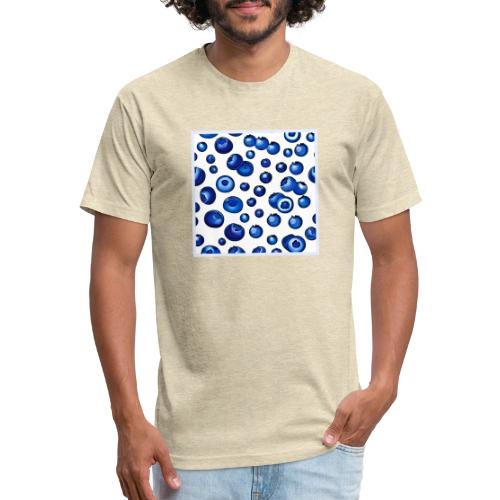 Fresh Blueberry Pattern - Unisex Poly/Cotton T-Shirt