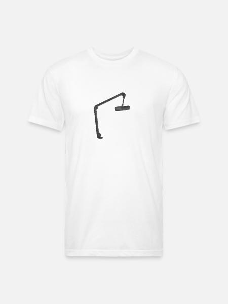 Microphone - Unisex Poly/Cotton T-Shirt - white