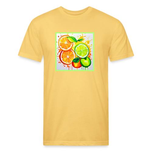 Neon Chaos Liquid Color Explosion - Unisex Poly/Cotton T-Shirt