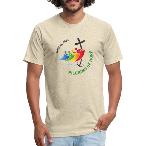 pilgrims of hope 2025 logo (Jubilee Year 2025) - Unisex Poly/Cotton T-Shirt