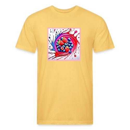 Berry Splash: Color Burst - Unisex Poly/Cotton T-Shirt