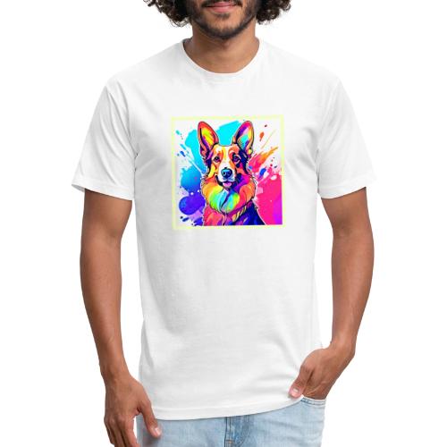 Rainbow Corgi: Pop Art Puppy Joy - Unisex Poly/Cotton T-Shirt