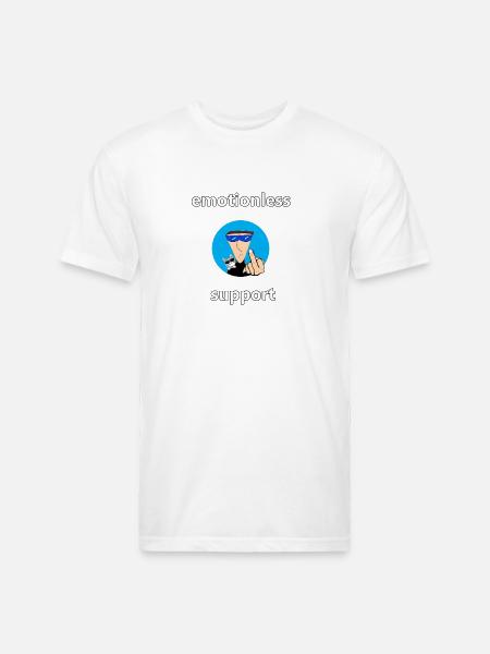 emotionless support - Unisex Poly/Cotton T-Shirt - white
