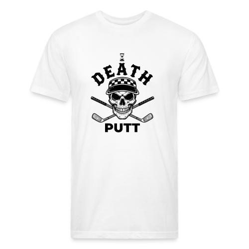DEATH PUTT - Gothic Golf Gift Tee - Skull & Putter - Unisex Poly/Cotton T-Shirt