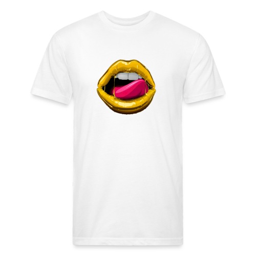 GOOD LIPZ - Men’s Fitted Poly/Cotton T-Shirt
