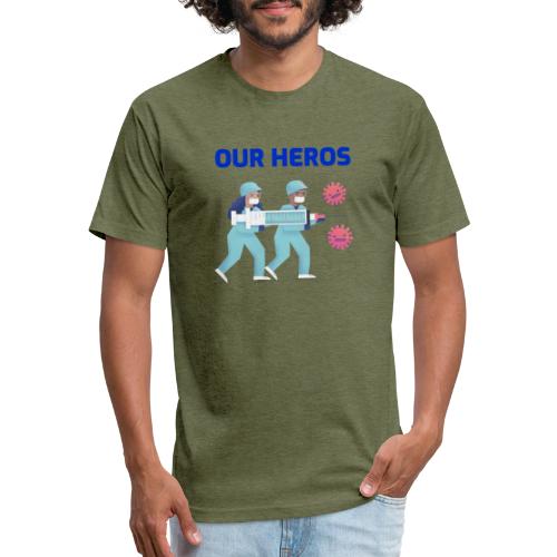 Our Heros Thank You! | Nurses T-shirt - Fitted Cotton/Poly T-Shirt by Next Level