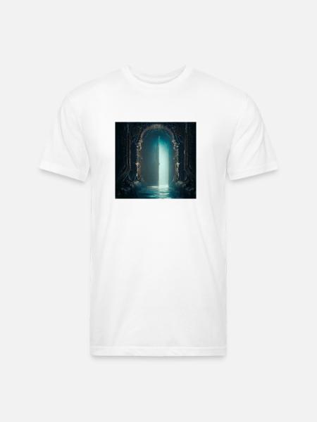 Secret gate - Unisex Poly/Cotton T-Shirt - white