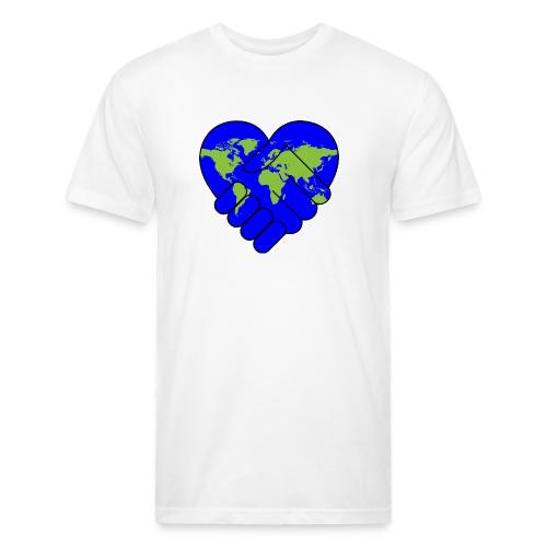 World United in Love - Unisex Poly/Cotton T-Shirt