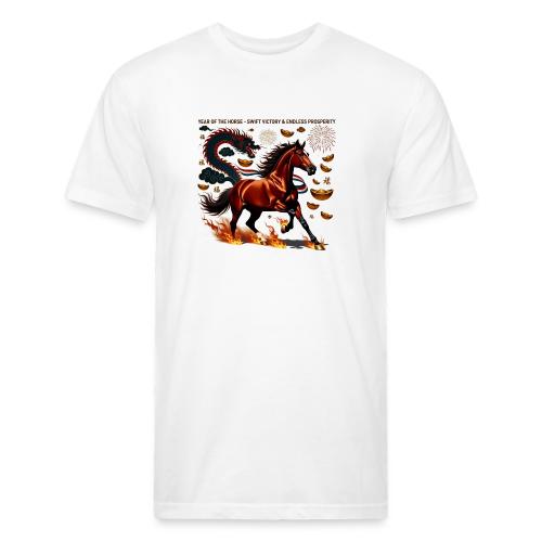 Year of the Horse Victory T Shirt, Lunar New Year - Unisex Poly/Cotton T-Shirt