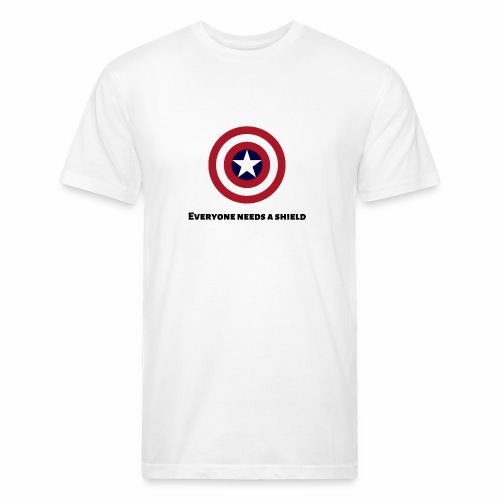 Captain America - Men’s Fitted Poly/Cotton T-Shirt