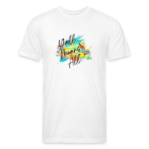Y'all Means All - Men’s Fitted Poly/Cotton T-Shirt