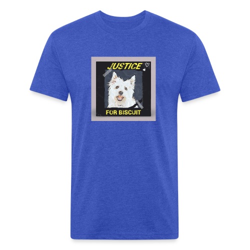 Justice For Biscuit - Fitted Cotton/Poly T-Shirt by Next Level